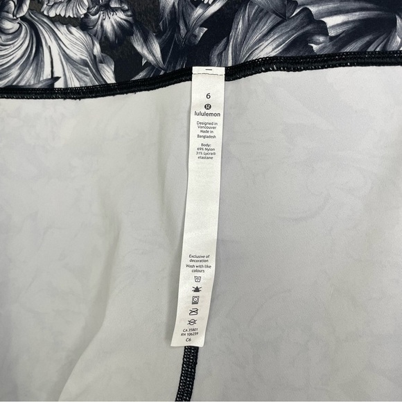 Lululemon Wunder Under Crop high rise leggings luxtreme 21” night garden women 6 - Picture 10 of 11